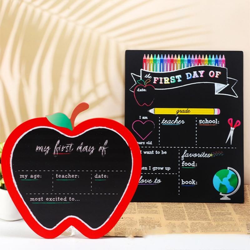Lightweight Double Sided Classroom Blackboard Hanger Attachment Ecological Friendly Wood Chalkboard Study Aid Tool