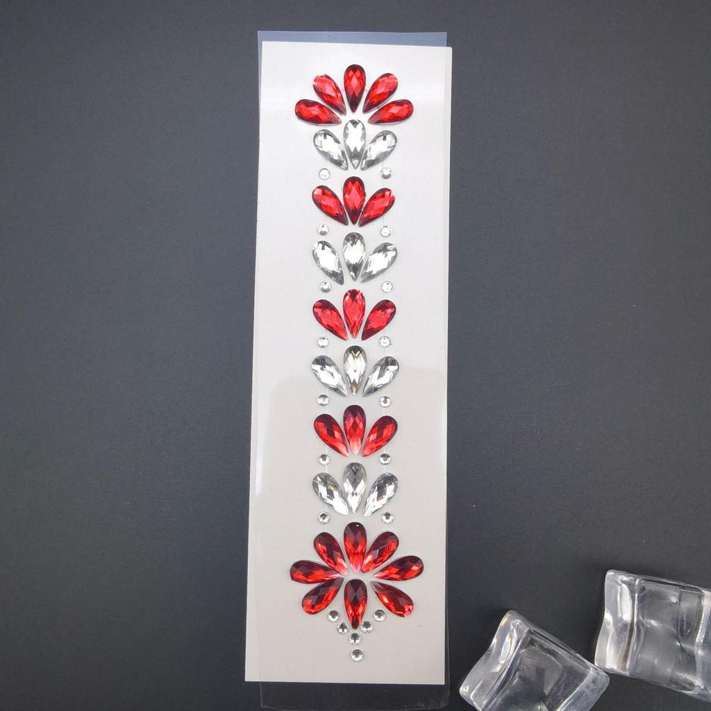 Rhinestone Masquerade Face Stickers for EDM & Carnival