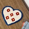 Adorable Colourful Heart-Shaped Puffy Art Rug Entrance Hall Bedroom Living Room Decorative Rug Home Decoration