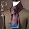 Red Polka Dot Mulberry Silk High-End Men'S Silk Scarf Imitation Silk Scarf Spring And Autumn British Long Blue Scarf Business