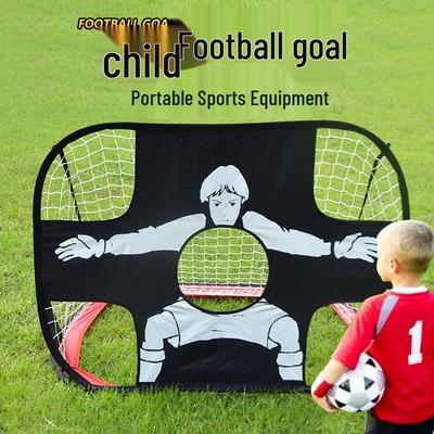 Portable Children's Football Goal: Foldable, Quick Open Training Target for Outdoor Play