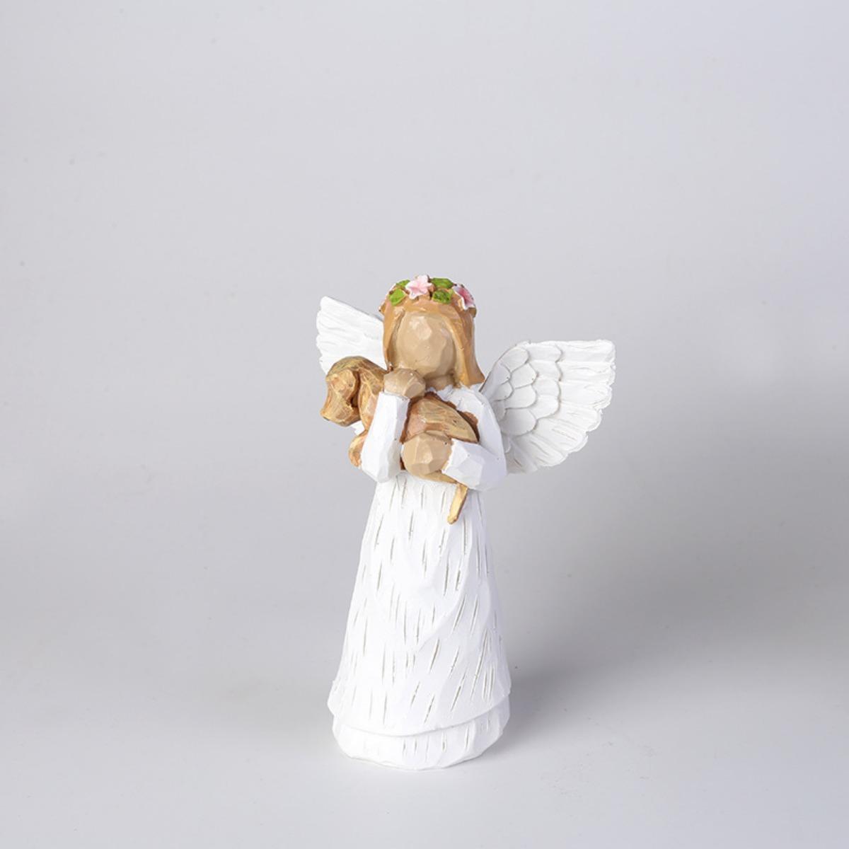 

Подарки в память о собаках/кошках в виде ангелов, подарки в знак сочувствия домашним животным, подарки в память о потере собаки, подарки в память об умерших домашних животных, фигурки ангелов в виде подарка в память о собаке Dog белый