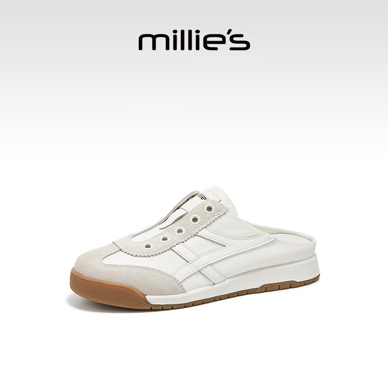 Millies Women s Leather Closed-Toe Mule Slippers 38