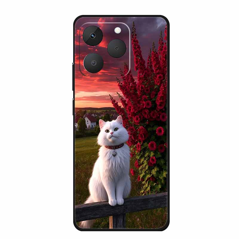 For Realme 15T Phone Case 15 T Fashion Picture Black Silicone TPU Soft Back Cover Case For Realme 15T 5G 2025 Case Realme15T Bag