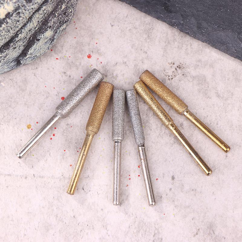 8Pcs Chainsaw Bits Titanium Plated Diamond Sharpener High Hardness Electric Chainsaw File 4/4.8/5.5Mm Chainsaw Sharpener Stone