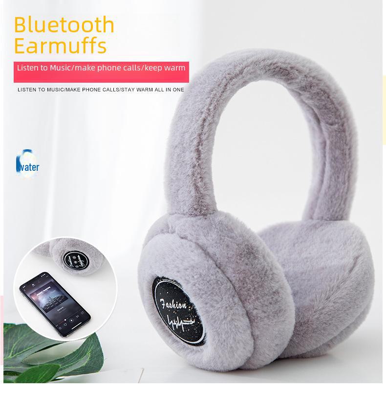 אוזניות מוזיקה מתקפלות אלחוטיות בלוטות' 5.0 פרוות ארנבת קטיפתית