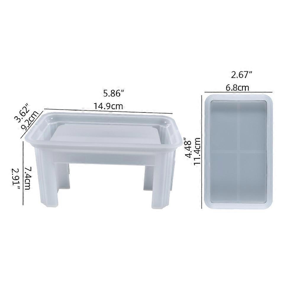 Coaster Epoxy Resin Mold Cup Mat Storage Box Silicone Mould DIY Crafts Jewelry Holder Ornaments Casting Tool