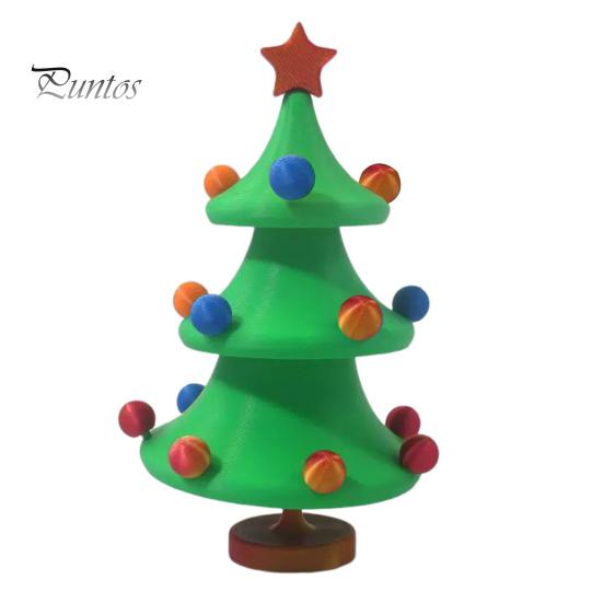 

Статуя танцующей рождественской елки, 3D-печатное настольное украшение, вращающаяся рождественская елка, центральный элемент для домашнего декора стола Christmas Tree