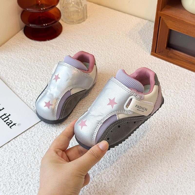

Children Casual Running Shoes Breathable Soft Sole Sports Shoes for Boys Girls Spring Autumn size 23 фиолетовый