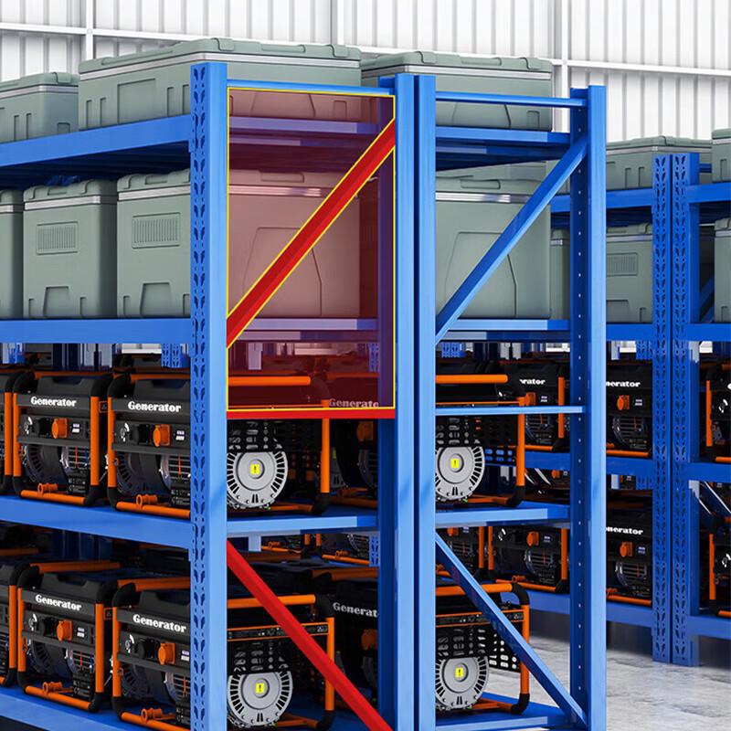 WMN Heavy-Duty 4-Tier Industrial Storage Rack