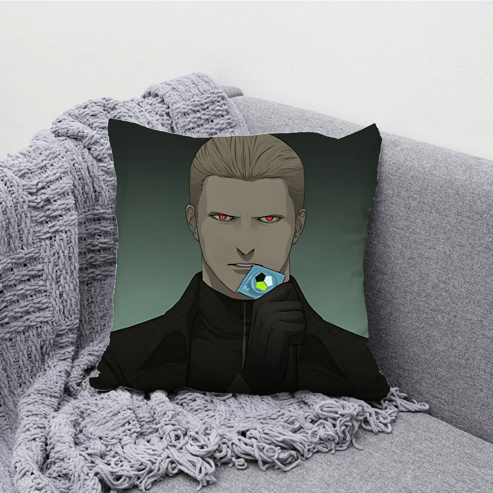 A-Albert W-Wesker Pillow Case Print Polyester Fiber 40X40 cm Home Sofa Throw Cushion Cover Decoration