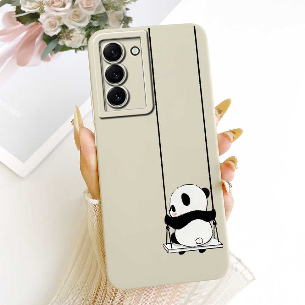 For Samsung Galaxy S22 Plus 5G Case Cute Cartoon Cat Flower Soft Back Cover For Samsung S22 Plus S22+ 5G SM-S906B Phone Cases