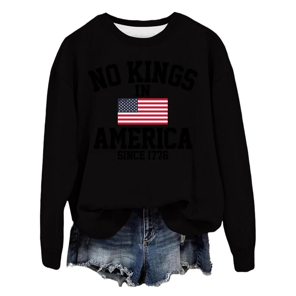 Women's Fashion Casual Long Sleeve Loose Printed Sweatshirt