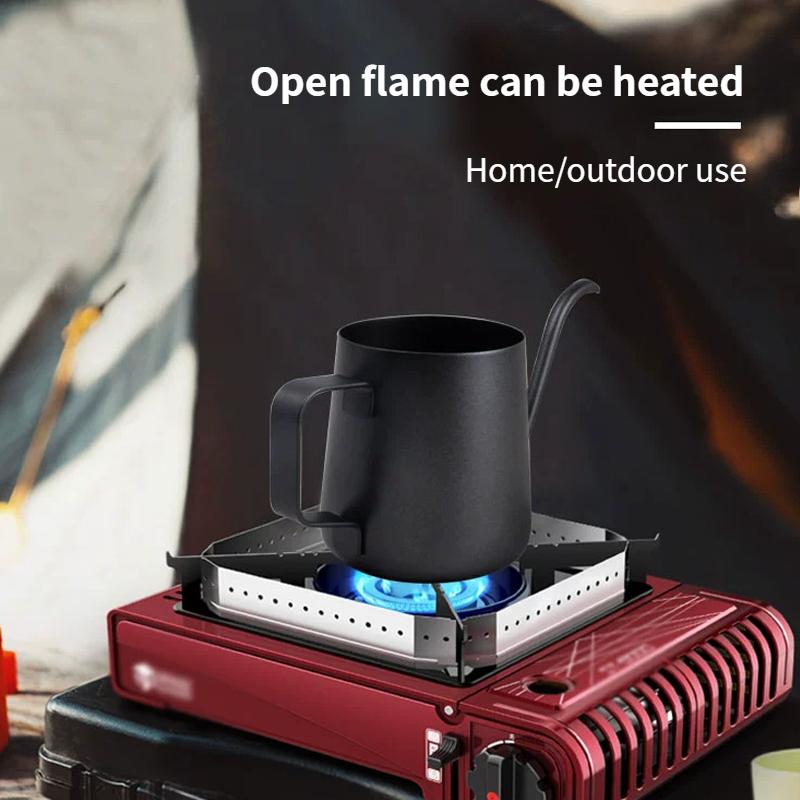 350ml minimalist coffee hand pot with stainless steel handle,use for tea and coffee,essential for restaurants,homes,and camping