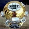 Diving Divers Helmet 18" Brass Vintage Style Deep Sea Mark V Nautical