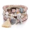 DIEZI Bohemia Crystal Bead Bracelets for Women Men Bracelet Female Tassel Natural Stone Charms Wristband Gift Pulseira Feminina