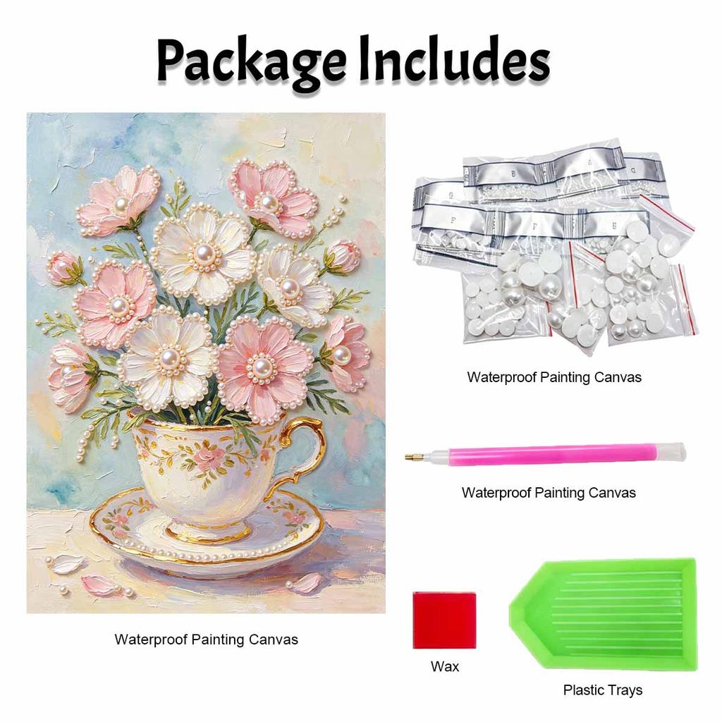 Floral pearl painting handmade DIY 5D creative ornaments living room home decoration painting