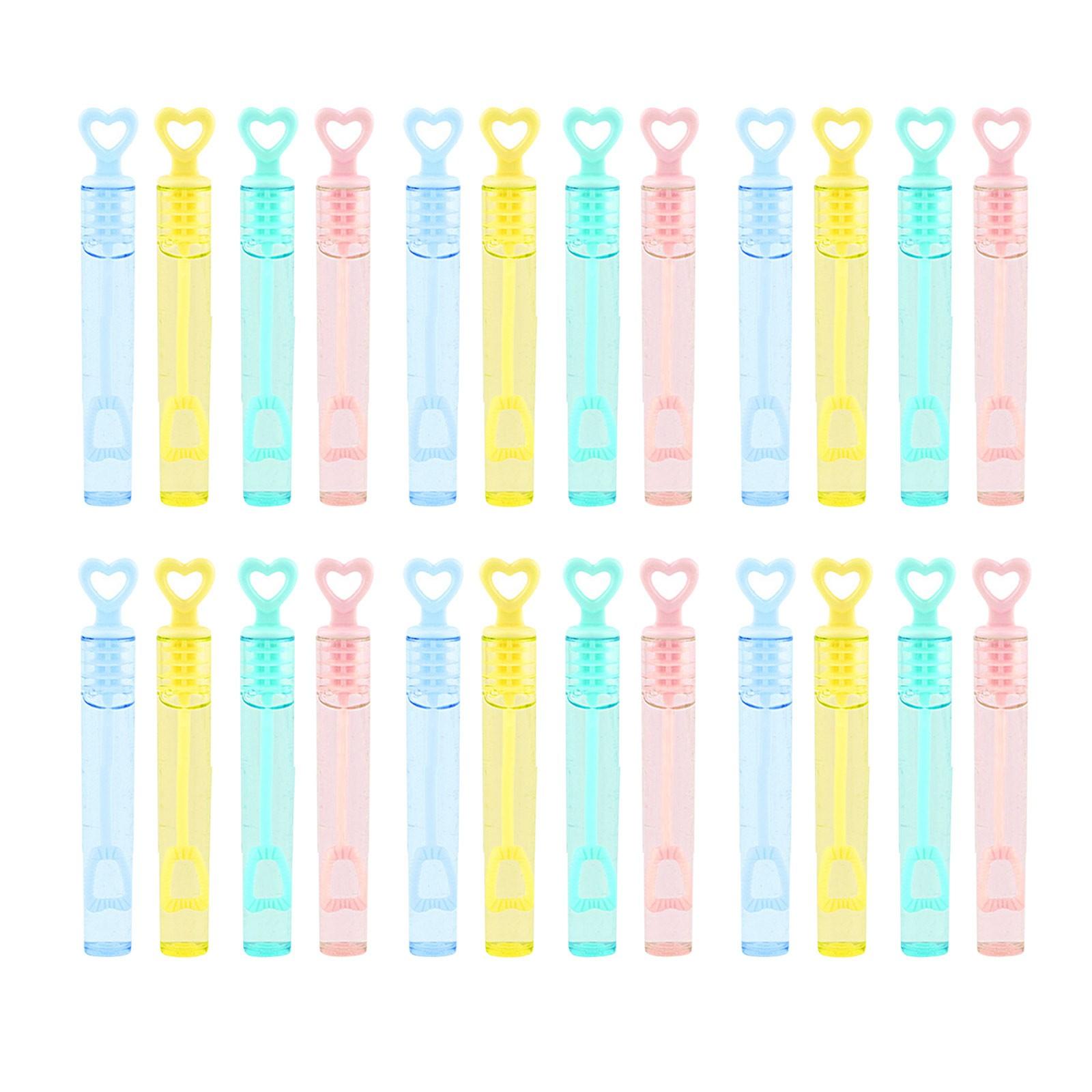Colorful Peach Heart Test Tube Bubble Douyin With The Same Blowing Bubble Stick Summer Outdoor Bubble Blowing Toys 100ml