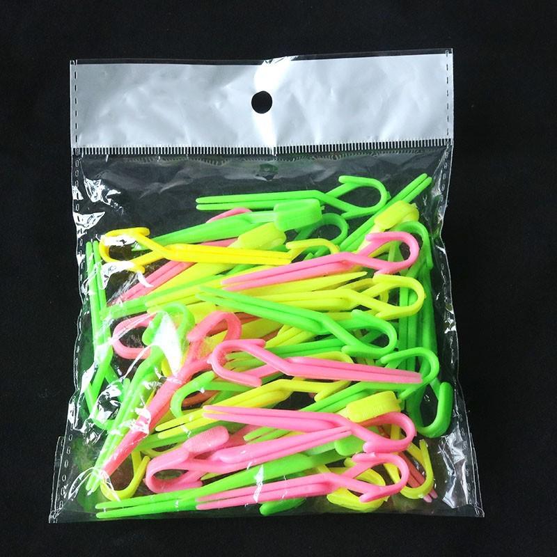 Barbershop Hairdressing Partition and Positioning Clips with Perm Paper for Cold Perms