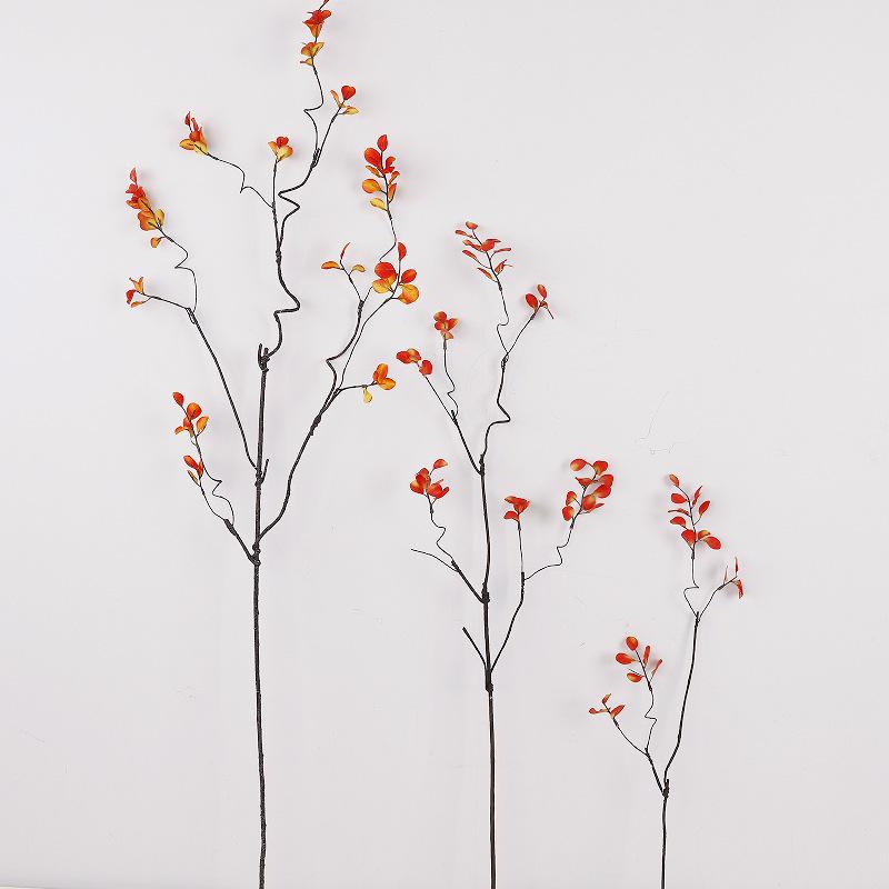 Simulation of Red Maple Leaves, New Chinese-style Porch, Home Decoration Ornaments, Window Soft Decoration Flowers, Simulation of Autumn Maple Leaves