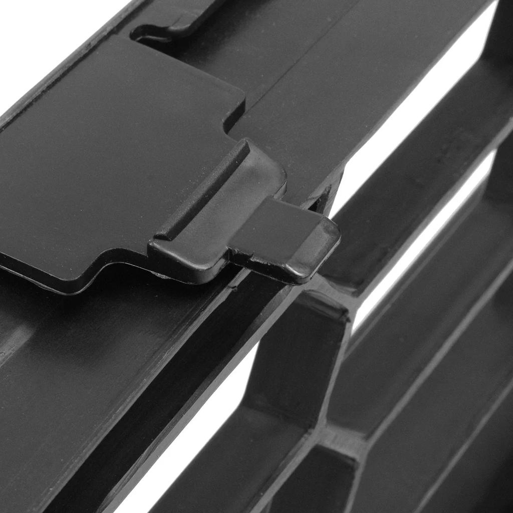 New Front Bumper Grill Lower Grille for Ford Fiesta Mk7 2008-2012 bumper grille ABS Chrome Racing Centre Grille cars Spare Parts