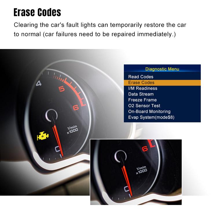 Diagnostic meter OBD2 scanner battery tester Konnwei KW870