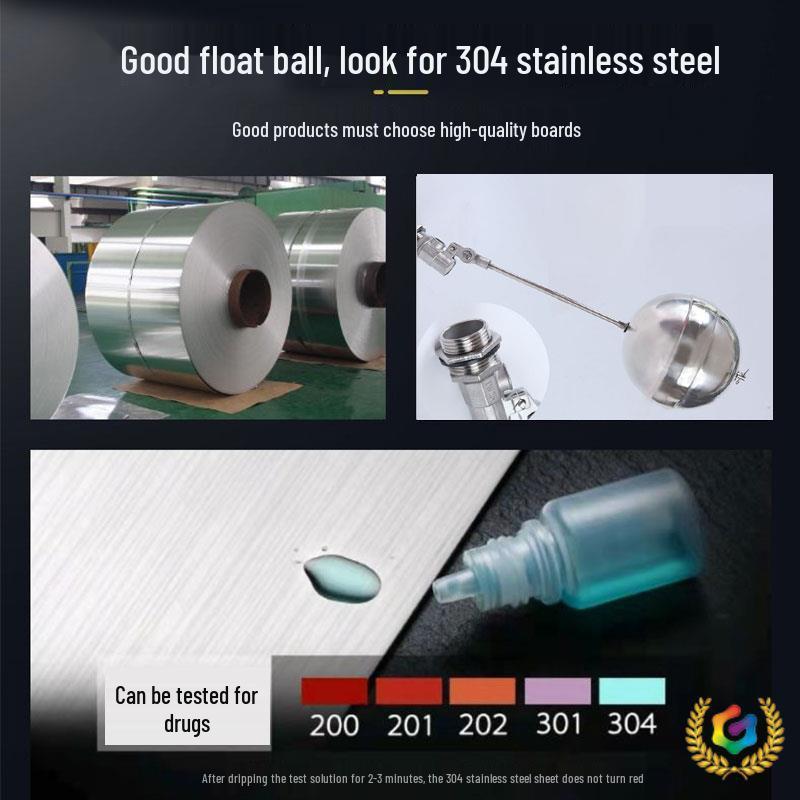 304 Stainless Steel Float Valve Water Level Controller for Tank/Tower, DN50 4-Point Inlet.