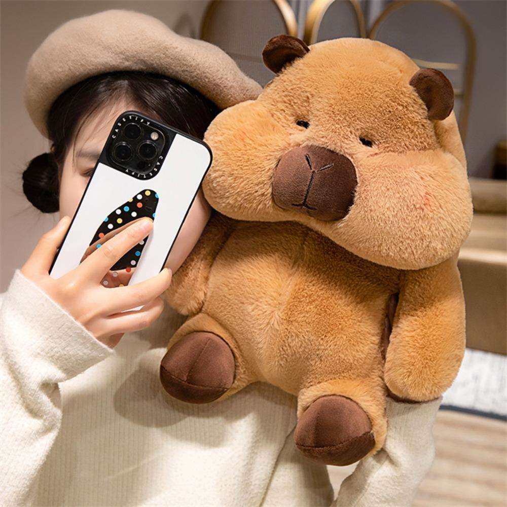 Fluffy Siberian Husky Plush Toy Simulation Capibara Fluffty Doll Capybara Plush Doll  Birthday Gift