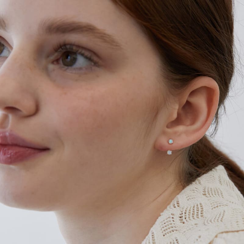 Tatiana (925 Silver) Moissanite Ear Jacket Earrings DE0004