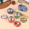 1pcs Christmas Gift Box Metal Tin Candy Cookie Packaging Box Containers Kids New Year Gift Decor Xmas Party Supplies