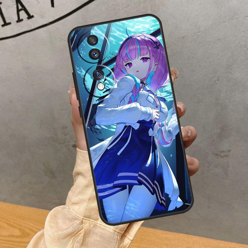 Minato Aqua Hololive Case For Honor Magic 8 Pro 5 6 7 Lite 90 70 50 400 200 X8c X8b X9a X9b X9c X9d Win RT Cover