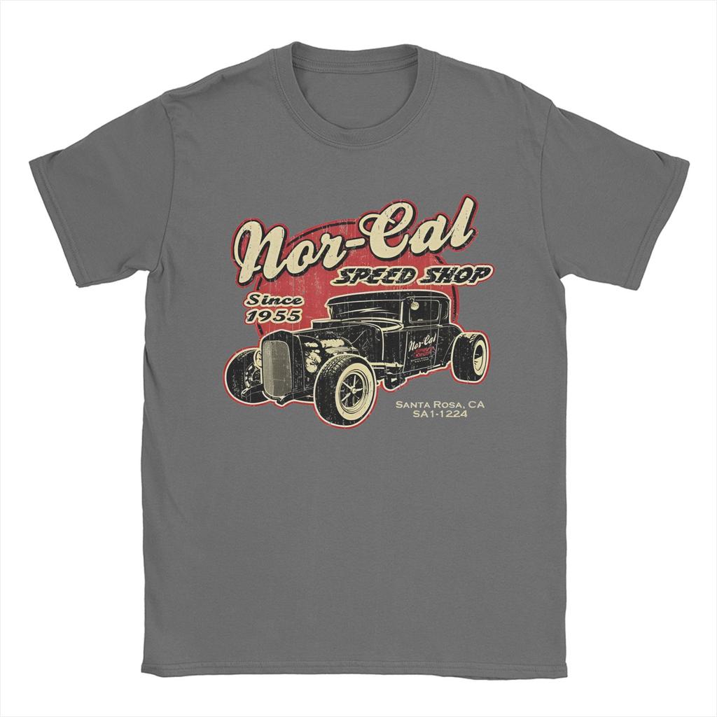Men Women Nor-Cal Hot Rod Shirt Cotton Graphic Printed Tee Shirts  Clothing Outfits