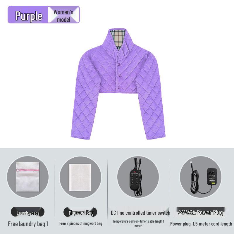 

Infrared Heating Vest for Shoulder and Neck Warmth – Three-Speed Temperature Control Women s Purple