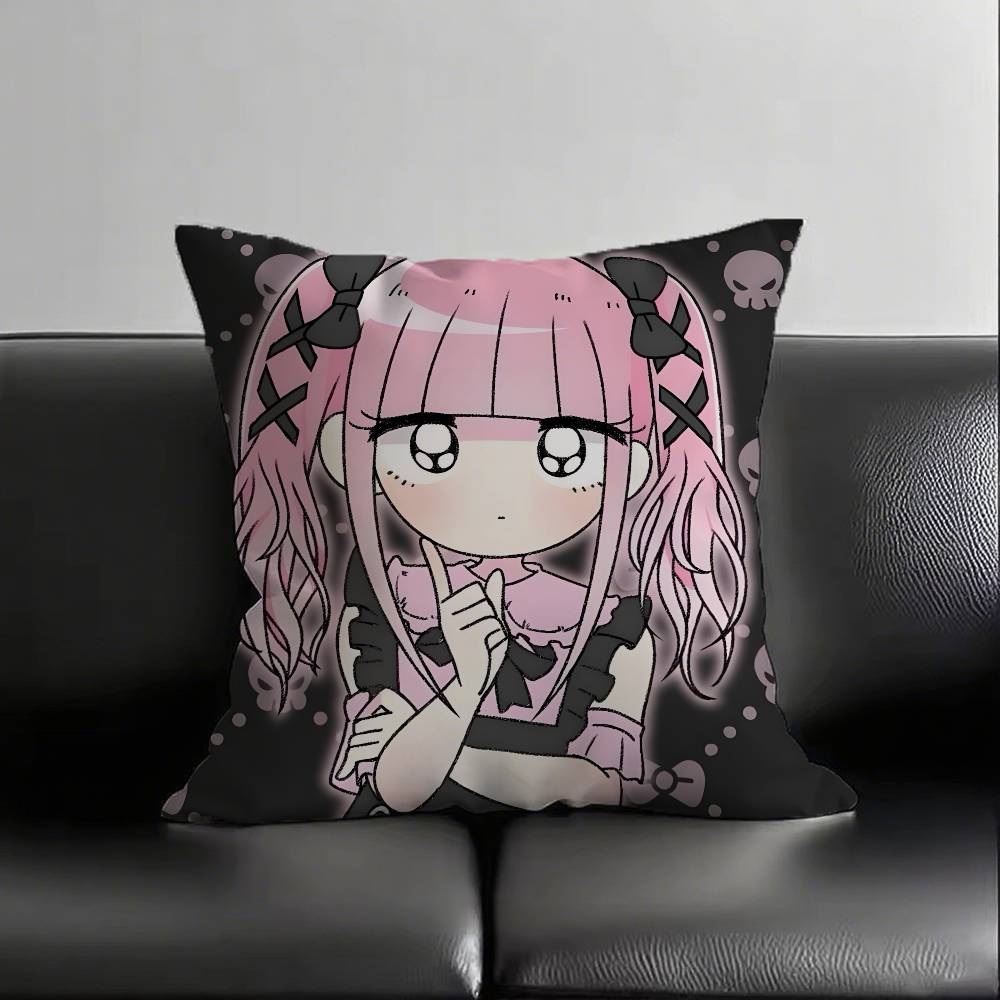 1pc Menhera Chan Pillow Case Fashion Square Pillowcase Bedroom Sofa Room Ins Decoration Leisure