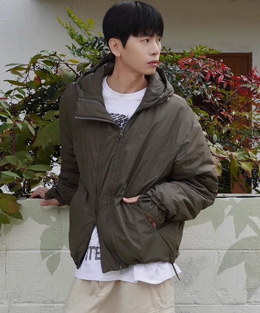Intempomood Summit Detail Light Padded Jacket_Khaki