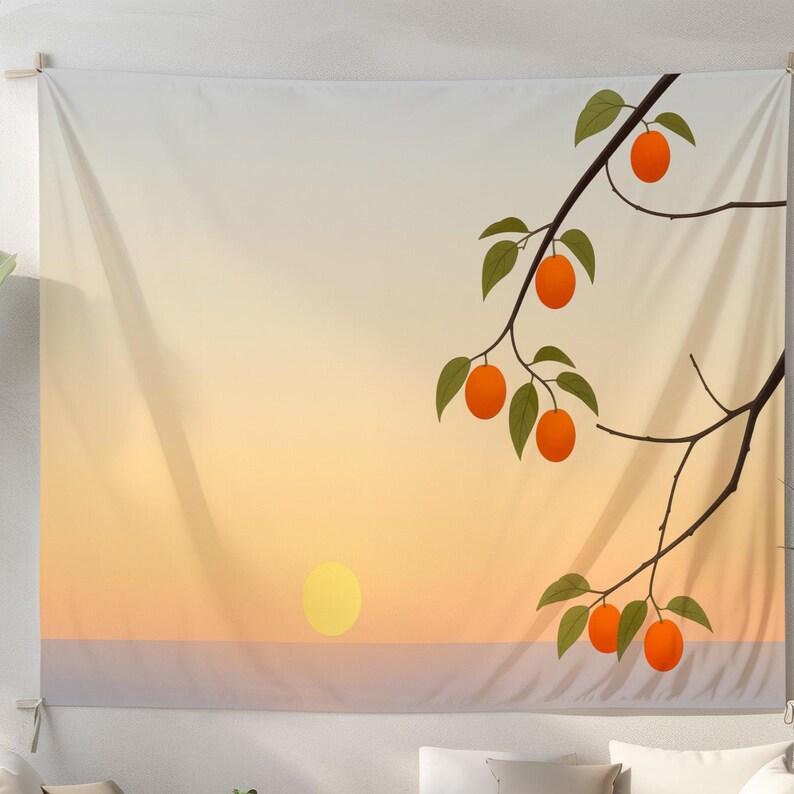 Orange tree tapestry 75x100 чёрный