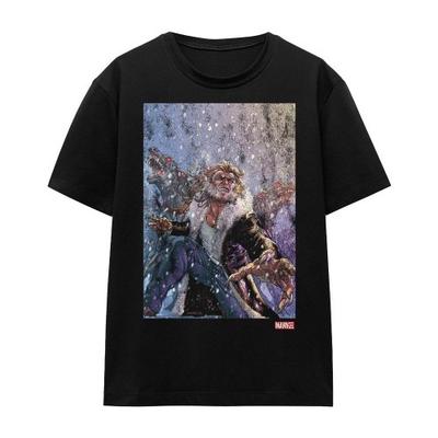 Marvel Unisex Adult X-Men Sabretooth Dogs T-Shirt
