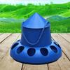 Feed Barrel Automatic Chicken Feeder 11 Holes Plastic Pigeon Feeder Trough Shape Bird Feeding Bucket Farm Backyard