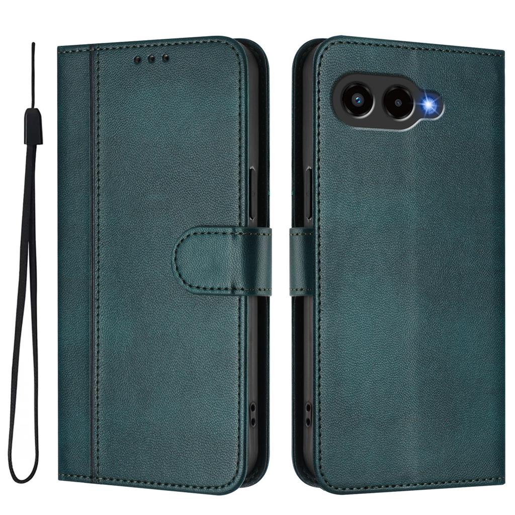 För T-Mobile T Phone 3/T-Mobile REVVL 8 Fodral Plånbok Stativ Retro Textur Läder Telefonfodral med Snodd