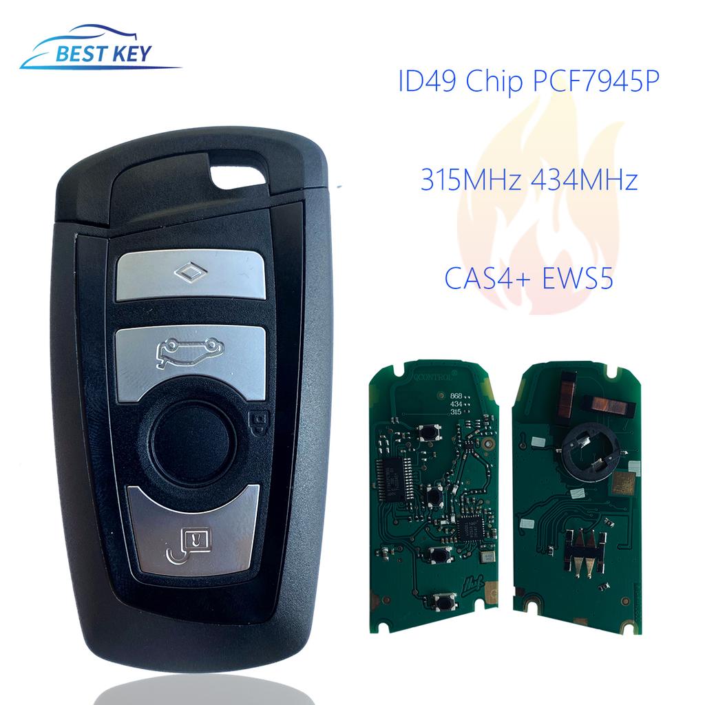 BEST KEY Car Remote Key For BMW F 3 5 7 Series X5 X6 F20 F22 F30 CAS4 CAS4+ FEM BDC 315 434 868 Mhz ID49 PCF7945 Promixity Key