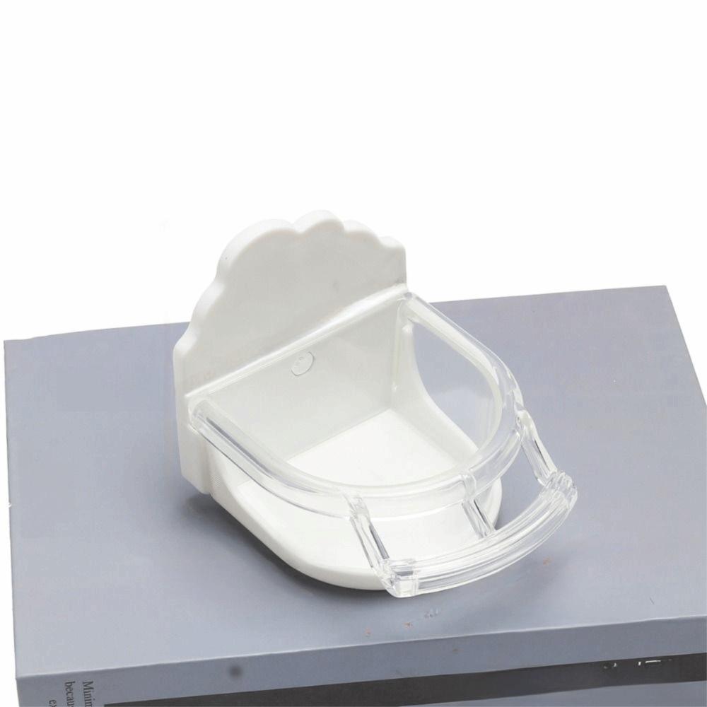 Transparent Cage Mount Bird Feeder Parrot Food Container for Conures Lovebirds Finches