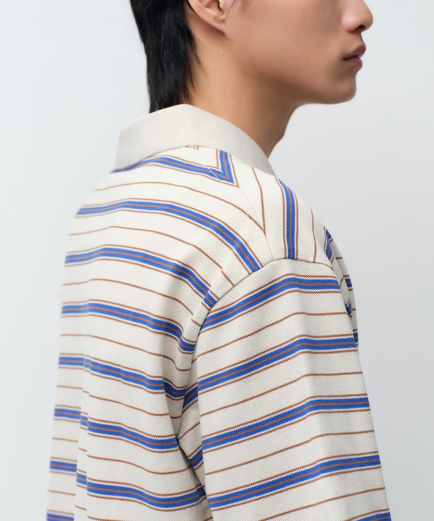 Musinsa Standard Multi-Stripe Polo Shirt [Ecru]