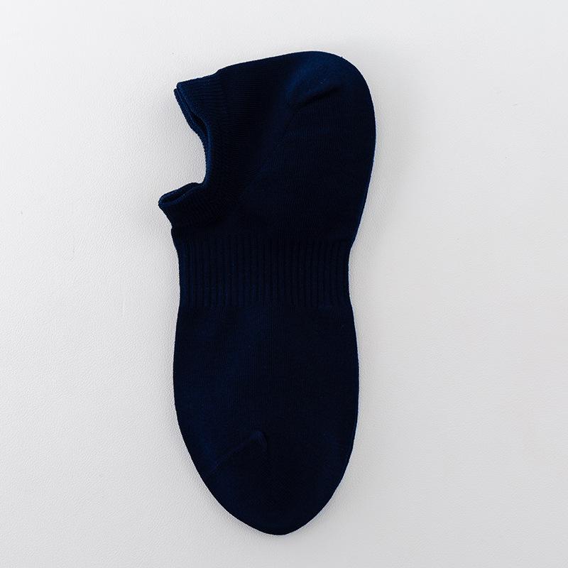 Men's Autumn and Winter Invisible Boat Socks, Simple and Breathable Cotton Socks, Casual Short Socks