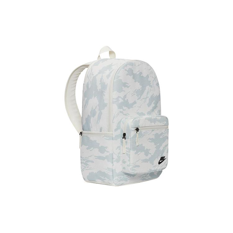 Nike Heritage Polyester Backpack Regular Unisex White Gray DQ5931-133