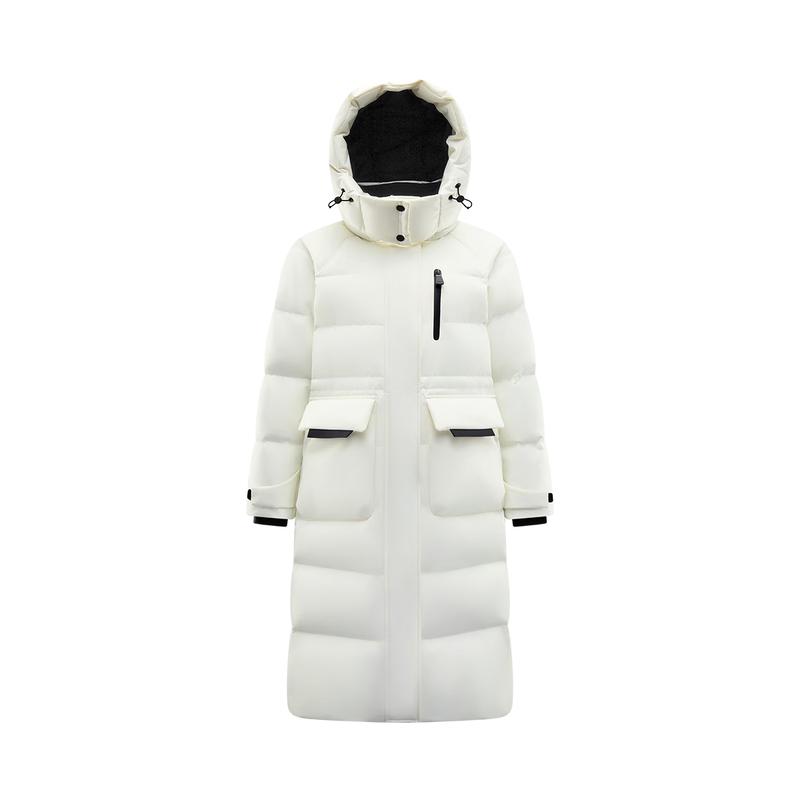 Aolaiyi Snow Armor Series 2025 Women's Long Hooded Duck Down Jacket