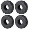 TRZX 1/18 Scale Traxxas TRX4M TRX4-M RC Crawler Car 4-Piece 1.3" Soft Rubber Wheel Tires, 70mm, Upgrade Parts (#B)
