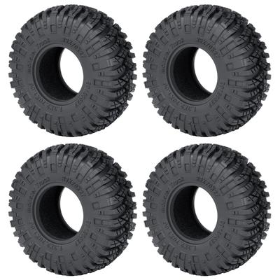 TRZX 1/18 Scale Traxxas TRX4M TRX4-M RC Crawler Car 4-Piece 1.3" Soft Rubber Wheel Tires, 70mm, Upgrade Parts (#B)