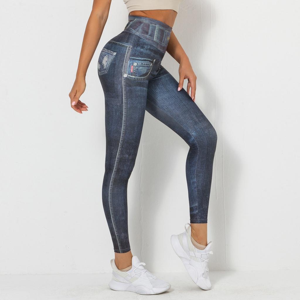 Women's Fashion New Digital Printing Tight Fit High Stretch Quick Dry Sports Running Fitness Yoga Pants
