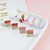 Colorful 3D Coffee Shop Stool Pendant for DIY Handmade Jewelry Accessory