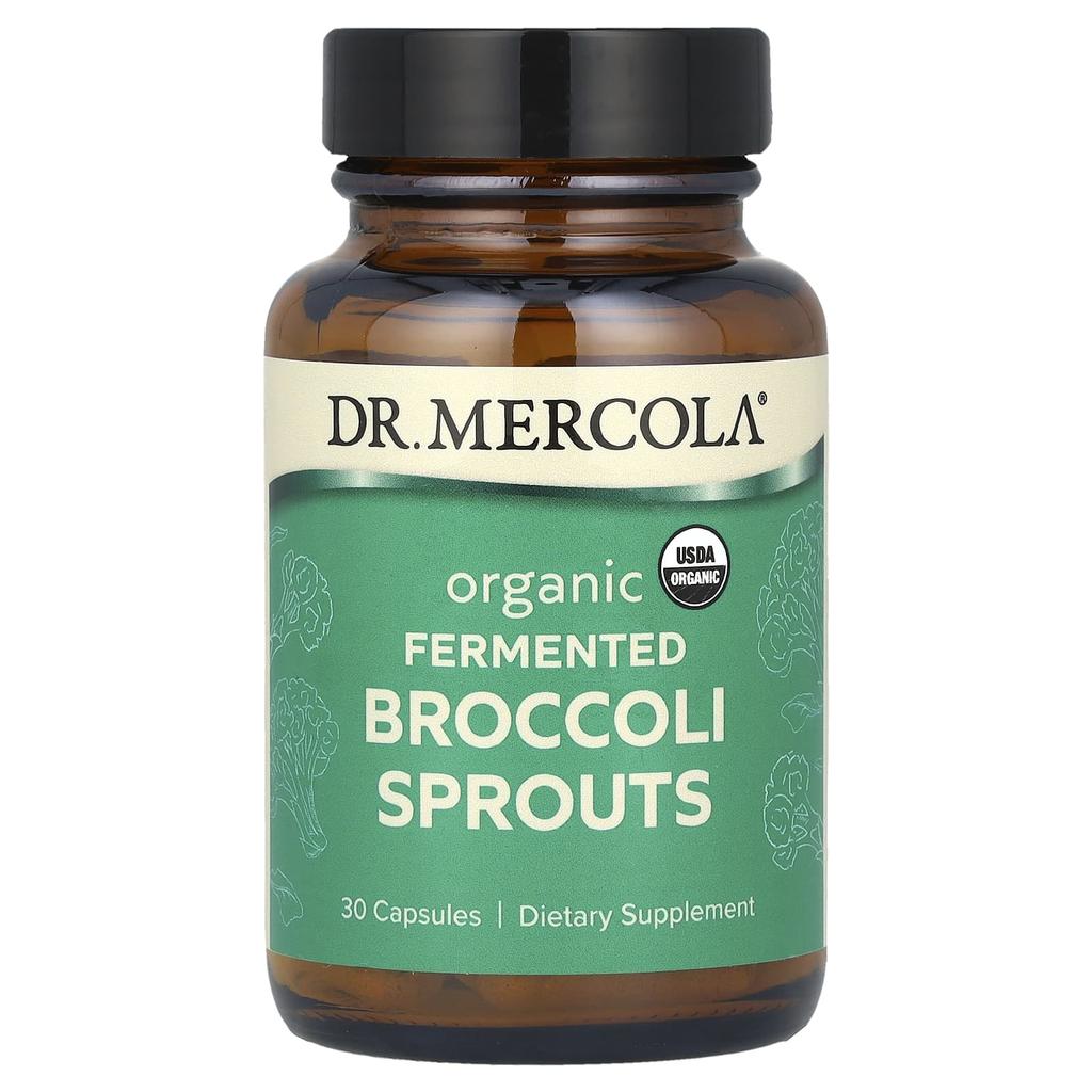 Dr. Mercola Organic Fermented Broccoli Sprouts, 30 Capsules